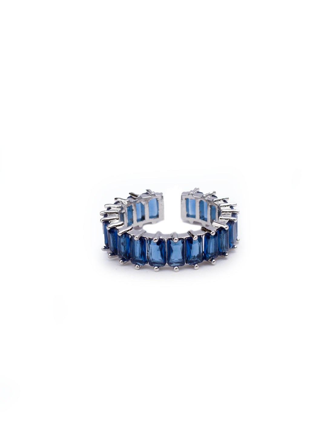 Voguish Blue Tanzanian Zircon Stones Ring For Women - Free Size